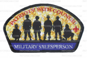 Patch Scan of Military Salesperson- Patriots Path Council CSP 