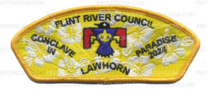 Patch Scan of Flint River Council Conclave in Paradise 2024 (Yellow)