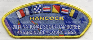 Patch Scan of 2017 HANCOCK CSP YELLOW