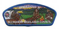 AHC Rendezvous IV CSP 2015 BLUE METALLIC Allegheny Highlands Council #382