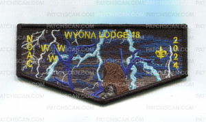 Patch Scan of Wyona 18 NOAC 2024 Blue - Flap