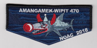 Amangamek-Wipit 470 NOAC 2018 Clown Shark OA FLap National Capital Area Council #82