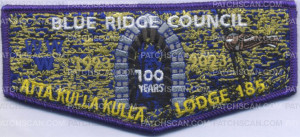 Patch Scan of 455421- Atta Kulla Kulla Lodge -100 Years 