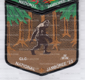Patch Scan of Crater Lake 2023 National Jamboree Flap Set
