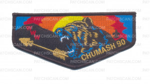 Patch Scan of Chumash 90 Flap (Black Border)