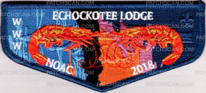Patch Scan of NOAC 2018 Flap Echockotee Lodge (Shrimp)