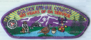 Patch Scan of 100 yrs of service purple