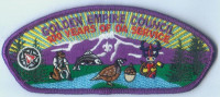 100 yrs of service purple Golden Empire Council #47