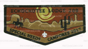 Patch Scan of Echockotee Lodge 200 - Special Needs Camporee OA Flap