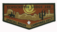 Echockotee Lodge 200 - Special Needs Camporee OA Flap North Florida Council #87
