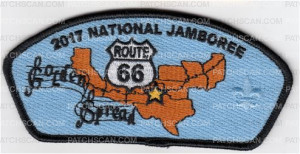Patch Scan of National Jamboree 2017 Route 66