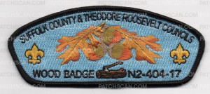 Patch Scan of SUFFOLK TRC WOOD BADGE BLACK