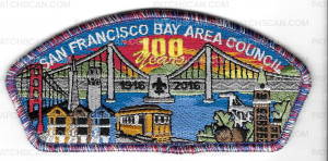 Patch Scan of San Francisco Bay Area Council- 100 Years 