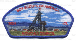 Patch Scan of Montana Council 2024 ICL CSP blue border