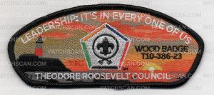 Patch Scan of TRC WOOD BADGE CSP 2023 BLACK
