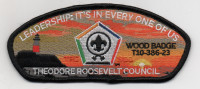 TRC WOOD BADGE CSP 2023 BLACK Theodore Roosevelt Council #386