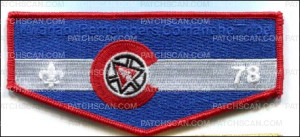 Patch Scan of Kwahadi Remembers with Colorado Flag Flap 