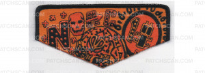 Patch Scan of NOAC Flap Laughing Skull Full Color (PO 87777)