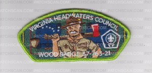Patch Scan of Wood Badge S7-763-21 CSP