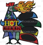 Patch Scan of 2023 NSJ "Nashville" Hot Chicken Center Piece 