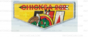 Patch Scan of Chicksa Lodge NOAC flap silver border