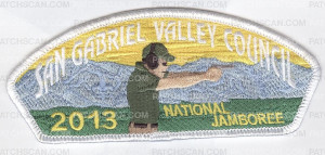 Patch Scan of San Gabriel Valley Council - National Jamboree 2013 - Pistol