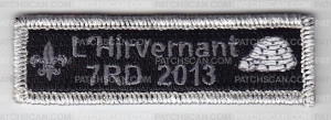 Patch Scan of Old Colony Council 2013 L'Hivernant Rocker 