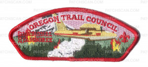 Patch Scan of Oregon Trail Council 2017 National Jamboree JSP Red Border KW2156