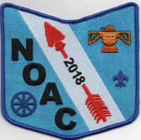 NOAC SHIELD BLUE BORDER WHEEL BLUE Jayhawk Area Council #197