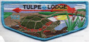 Patch Scan of TULPE LODGE BLUE BORDER FLAP 2019