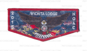 Patch Scan of K123914 - Northwest Texas Council - Delegate Flap (Red Metallic)