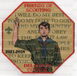 Patch Scan of Friends of Scouting Center Piece (PO 89434)