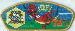 Patch Scan of MONMOUTH COUNCIL JSP HAMMOCK GOLD BORDER