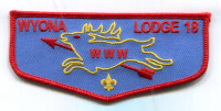 Wyona Lodge Winter Banquet Flap Columbia-Montour Council #504