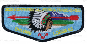 Patch Scan of Ohlone Lodge 63 2023 No. CA TOR flap