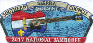 Patch Scan of Southern Sierra Council Bakersfield 2017 National Jamboree Jacket Patch 