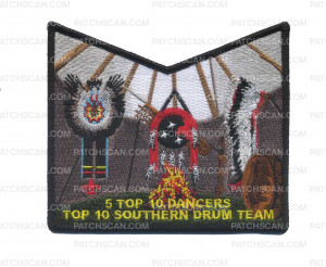 Patch Scan of Circle Ten Council - Top 10 Southern Drum Team Pocket Piece