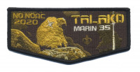 Talako No NOAC 2020 gold flap Marin Council #35