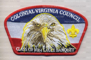 Patch Scan of K123810 - Colonial Virginia Council - Class of 2014 Eagle Banquet