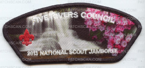 Patch Scan of 2013 Jamboree- Five Rivers Council- Flowers- #211962
