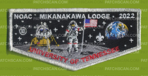 Patch Scan of NOAC 2022- MIKANAKAWA LODGE (University of TN) Flap (Black)