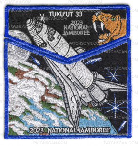 Patch Scan of P24953 (Blue) 2023 Tuku'ut 2023 National Jamboree Flap_Pocket
