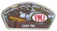 NCAC Camp PMI CSP Silver Metallic Border National Capital Area Council #82