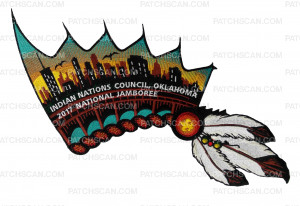Patch Scan of Indian Nations Council- 2017 National Jamboree- LR6540-1B