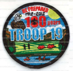 Patch Scan of X170442A TROOP 19 100 YEARS 2013