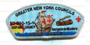 Patch Scan of Greater New York Councils Wood Badge ax and log