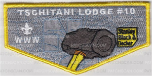 Patch Scan of Tschitani Lodge #10 NOAC 2018 Sledge Hammer Flap