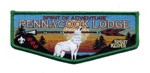 Pennacook Lodge flap green border Spirit of Adventure Council