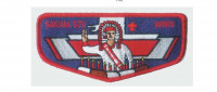 Sakima Lodge Centennial flap (red sash) La Salle Council #165