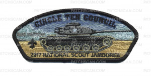 Patch Scan of Circle Ten Council- 2017 National Scout Jamboree- M60 Patton 